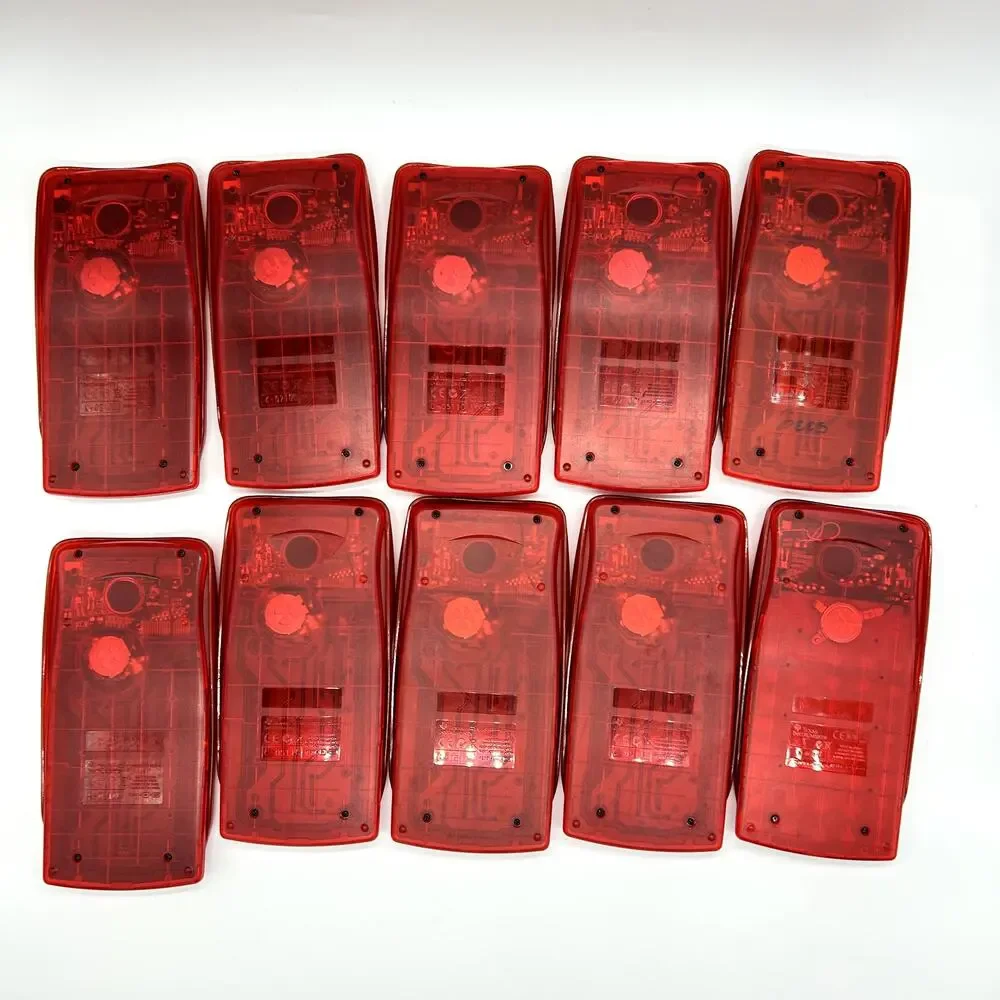 Texas Instruments TI-10 Elementary Calculator Solar Red Lot of 10 With Caddy